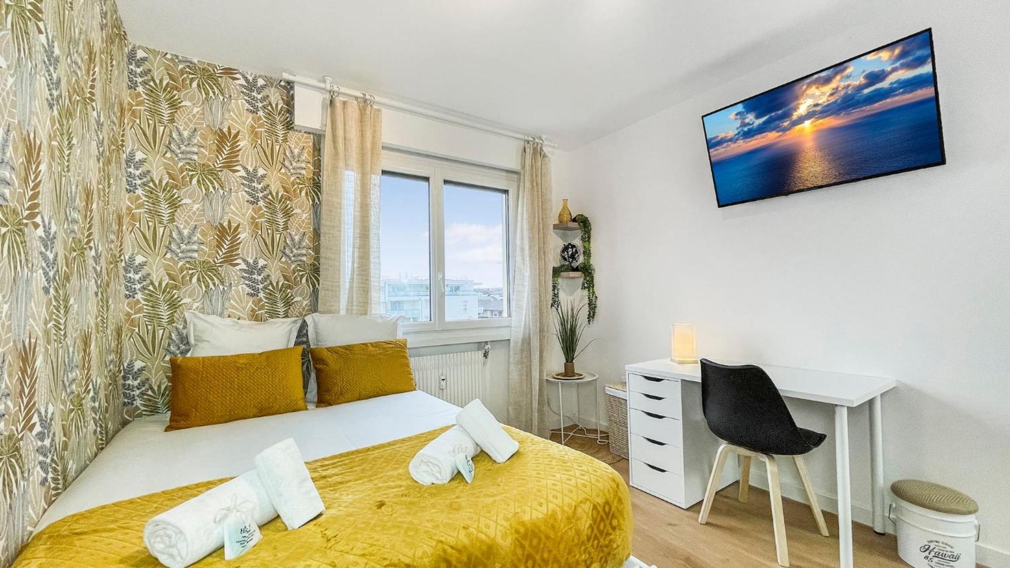Homey La Coloc Mugi - Colocation Haut De Gamme - Chambres Privees - Balcon - Wifi Et Netflix - Proche Transports Commun 안마스 외부 사진